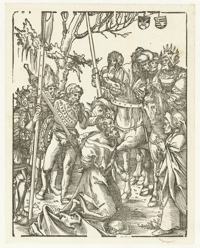 Jakobus de Meerdere wordt terechtgesteld by Lucas Cranach, print, 1510-1514