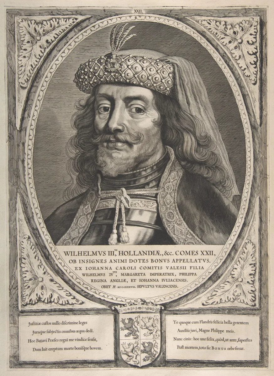 William III from the series Counts and Countesses of Holland, Zeeland, and West-Frisia by Pieter Soutman, print, 1650