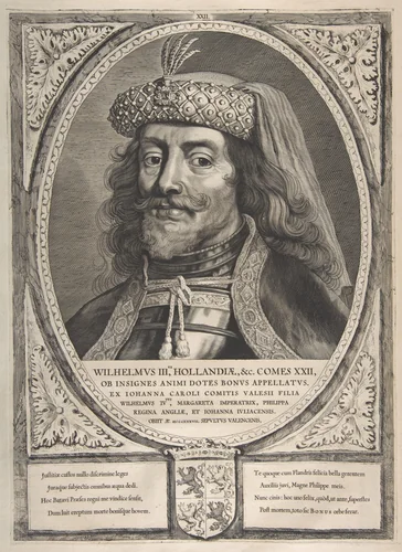 William III from the series Counts and Countesses of Holland, Zeeland, and West-Frisia by Pieter Soutman, print, 1650