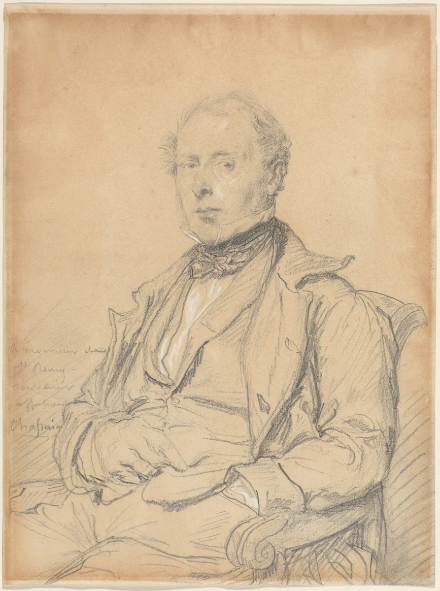 Victor-Auguste de Saint-Rémy by Théodore Chassériau, drawing, 1848-1853