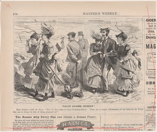False Alarm, Surely! (from "Harper's Weekly," Vol. XIII) by Winslow Homer, print, 1869