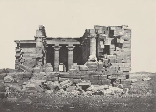 Temple of Maharakka by Maxime Du Camp, photograph, 1850