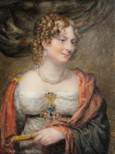 Portrait of Anne Law (née Towry), 1st Lady Ellenborough by John Linnell, painting, 1816-1826