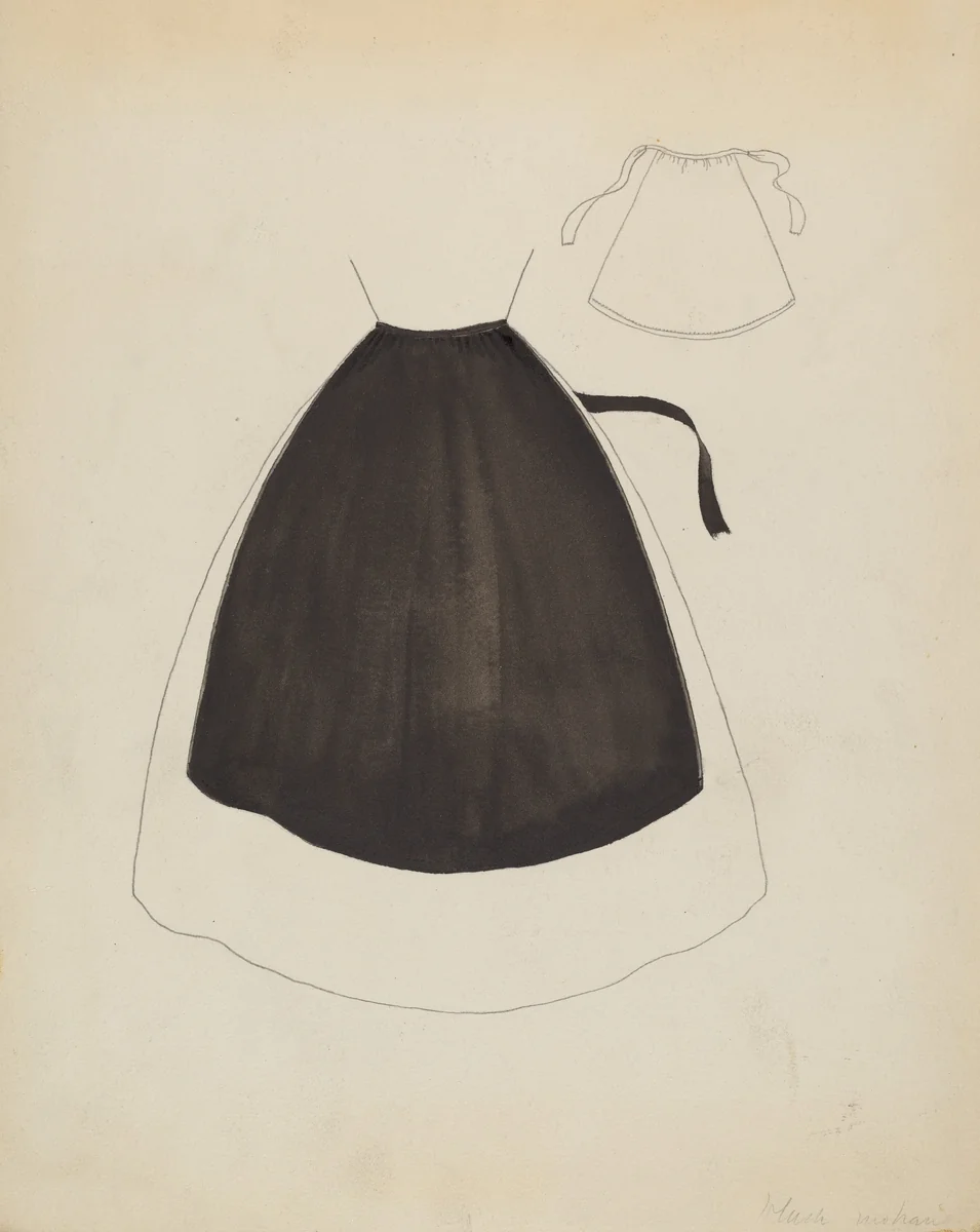 Apron by Henry Moran, index of american design, 1938