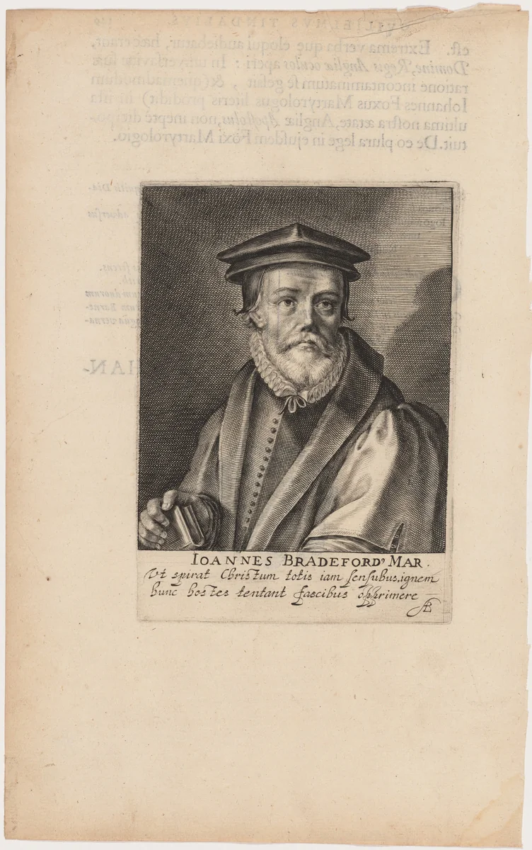 John Bradford, Protestant Martyr by Willem de Passe, print, 1620