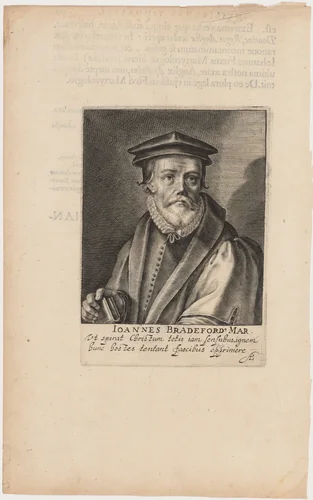 John Bradford, Protestant Martyr by Willem de Passe, print, 1620