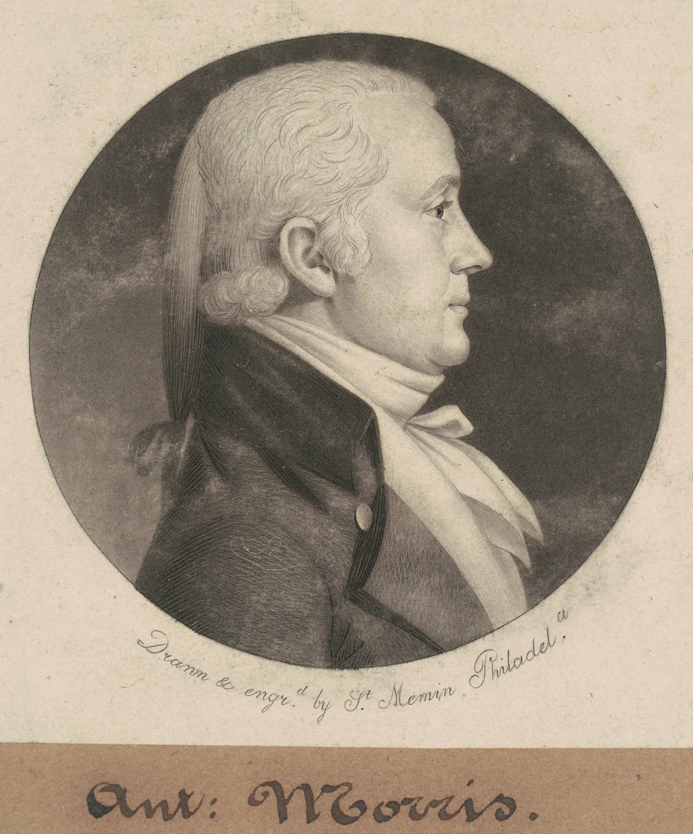 Anthony Morris by Charles B. J. Févret de Saint-Mémin, print, 1802