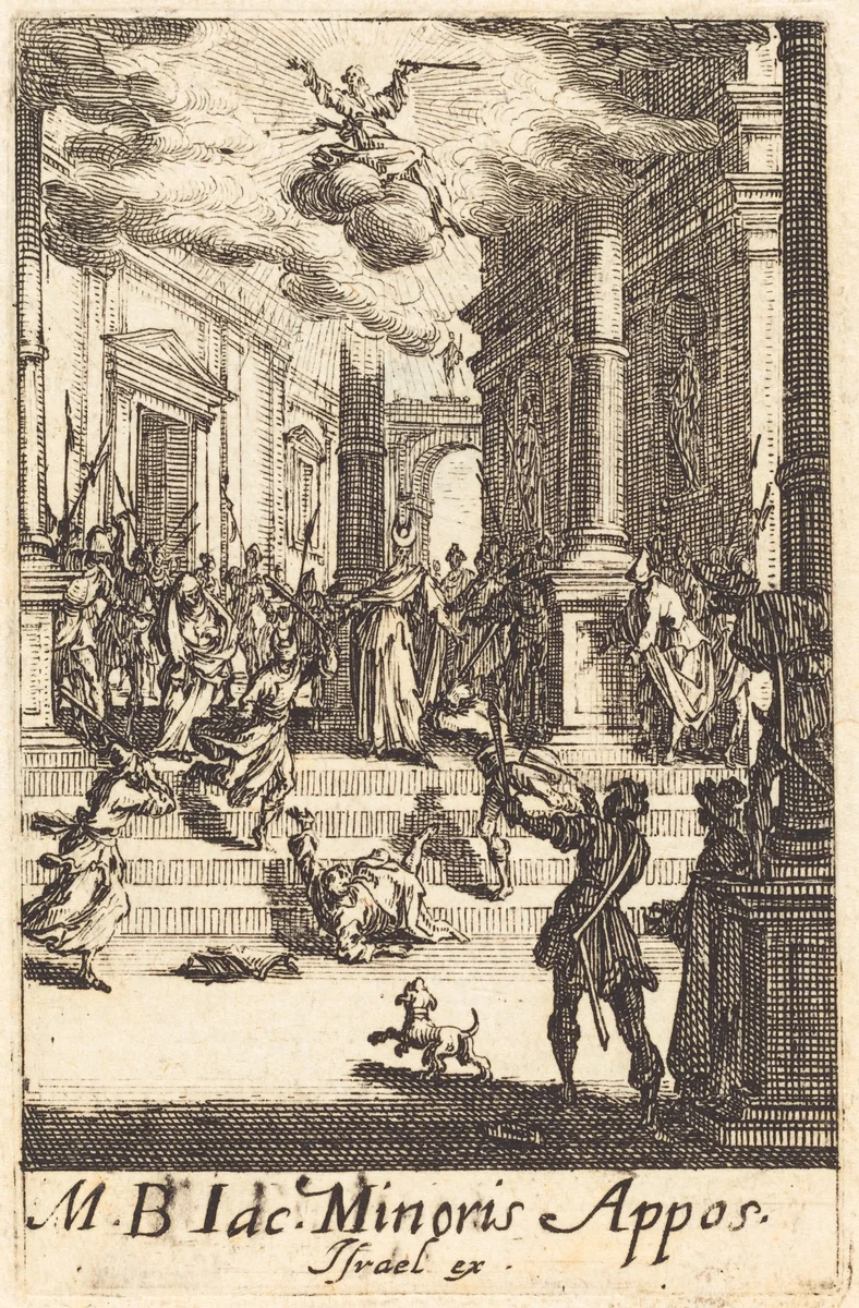 The Martyrdom of Saint James Minor by Jacques Callot, print, 1634-1635