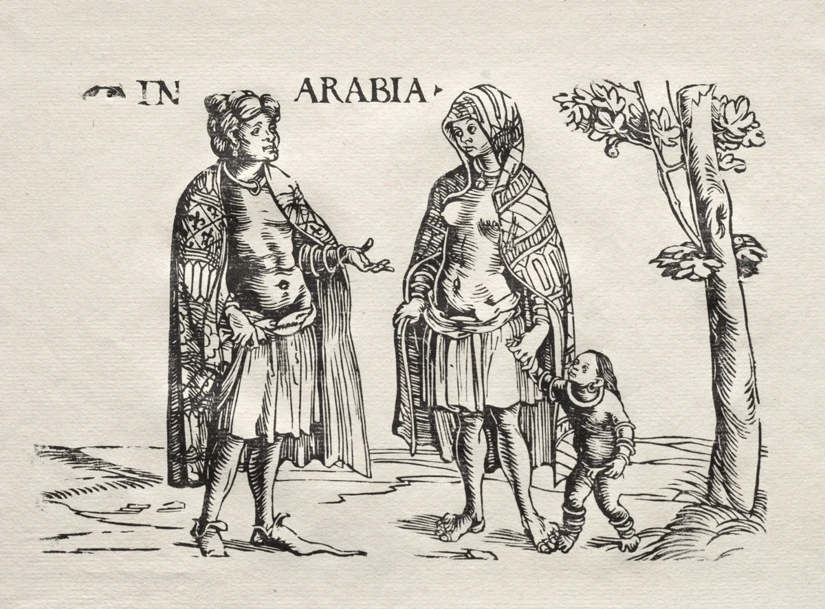 Natives of Arabia and the Indies by Hans Burgkmair, print
