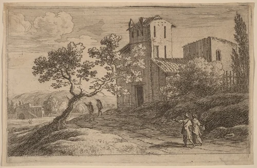 The Bent Tree by Herman van Swanevelt, print, 1600-1655
