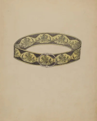 Belt by Nancy Crimi, index of american design, 1935-1942