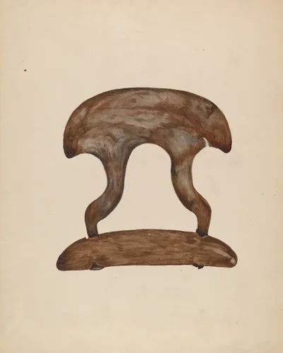 Butter Molder by Della Button, index of american design, 1935-1942