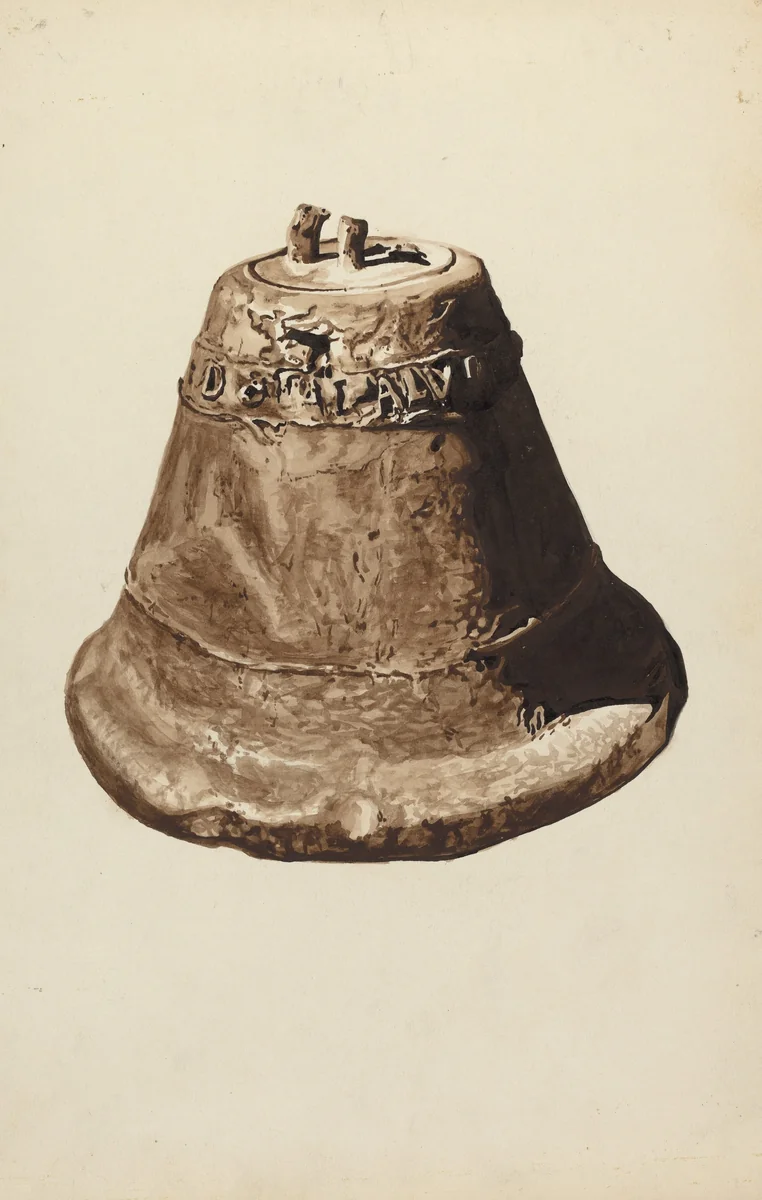 Church Bell by Edward Albritton, index of american design, 1935-1942
