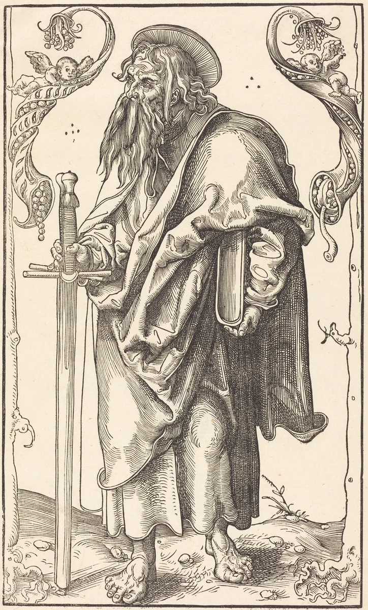Saint Paul by Lucas Cranach, print, 1472-1553
