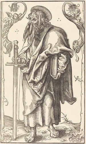 Saint Paul by Lucas Cranach, print, 1472-1553