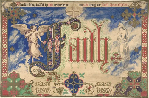 Faith by Freeman Gage Delamotte, drawing, 1830-1862