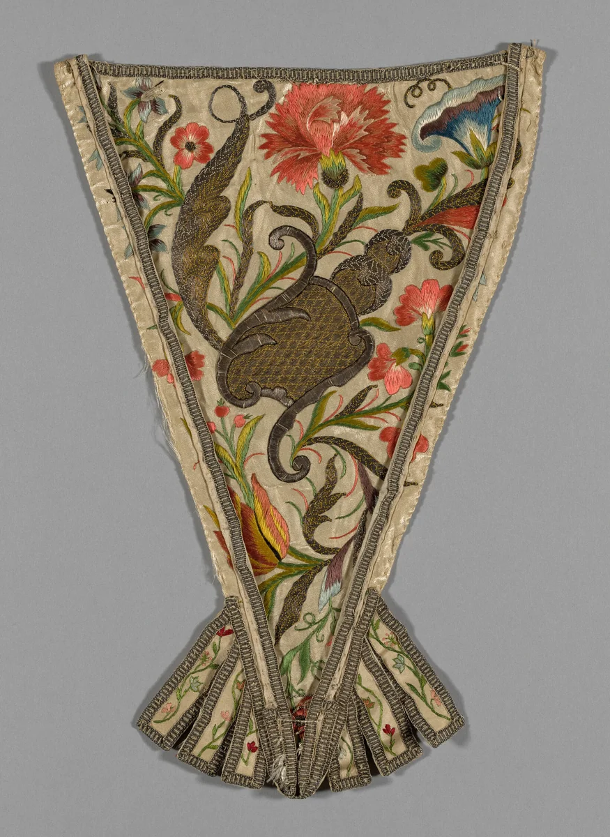 Stomacher by France, textile, 1701-1800