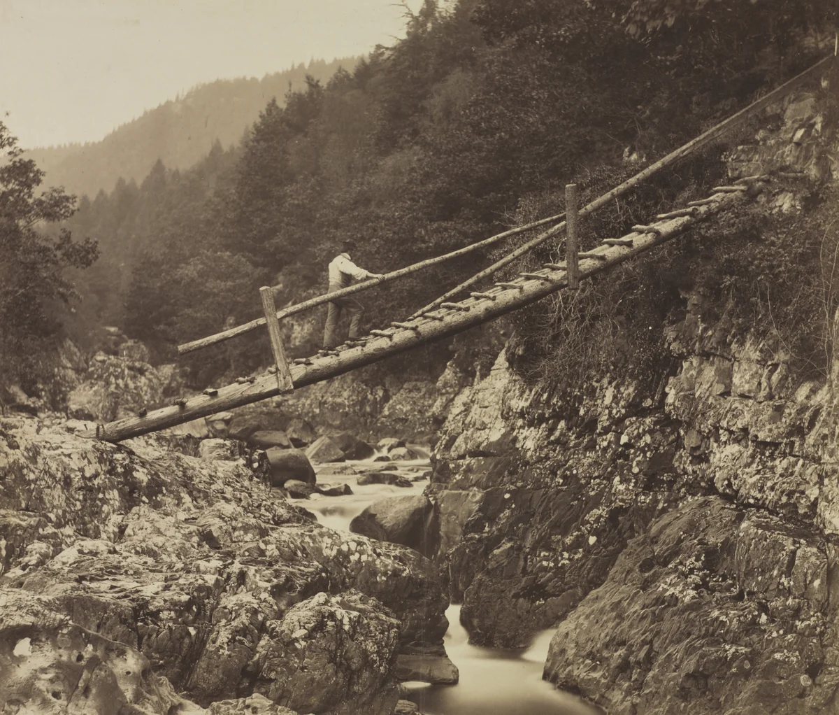 The Miners' Bridge, on the Llugwy, North Wales by Roger Fenton, photograph, 1857