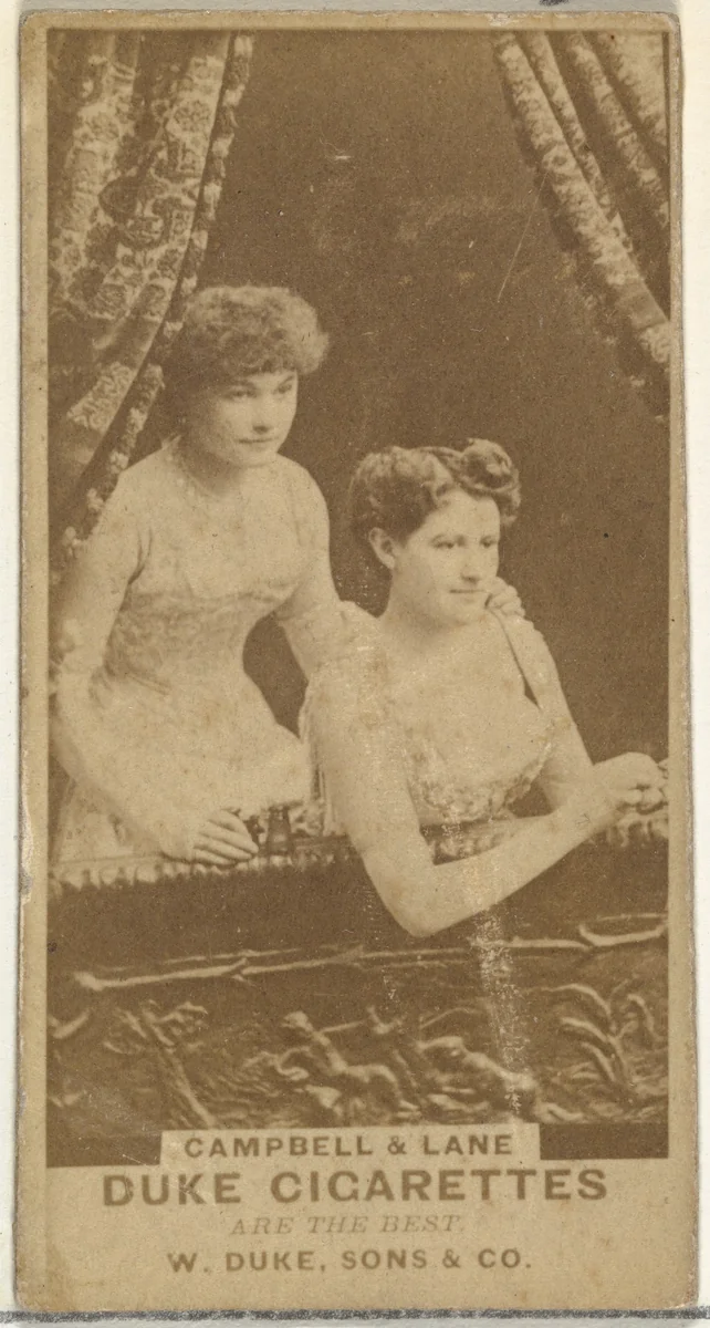 Campbell & Lane, from the Actors and Actresses series (N145-7) issued by Duke Sons & Co. to promote Duke Cigarettes by W. Duke, Sons & Co., photograph, 1880-1889