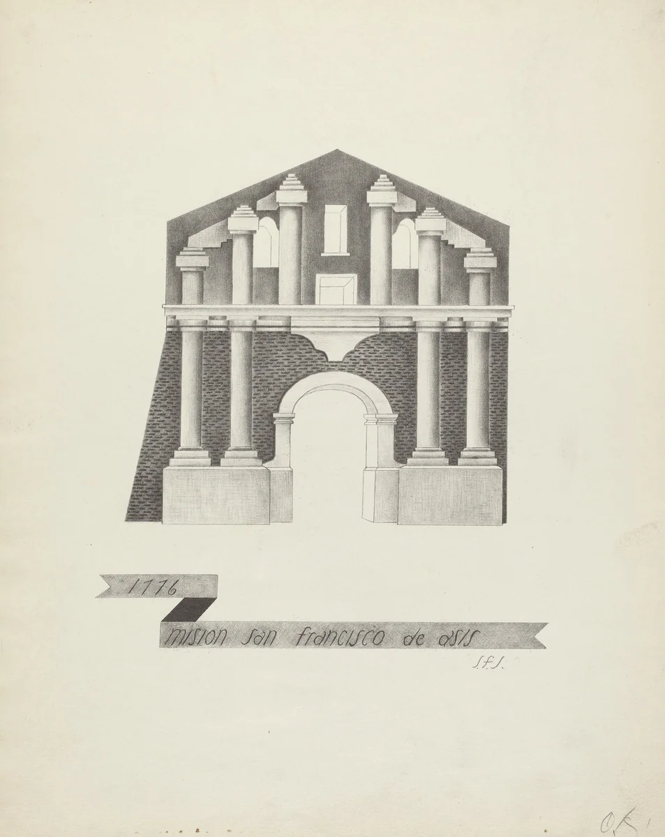 Mision San Francisco de Asis by James Jones, index of american design, 1912-1942