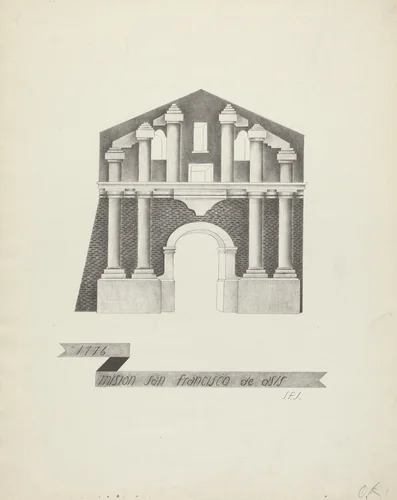 Mision San Francisco de Asis by James Jones, index of american design, 1912-1942