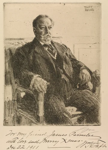 President William Howard Taft by Anders Zorn, print, 1911