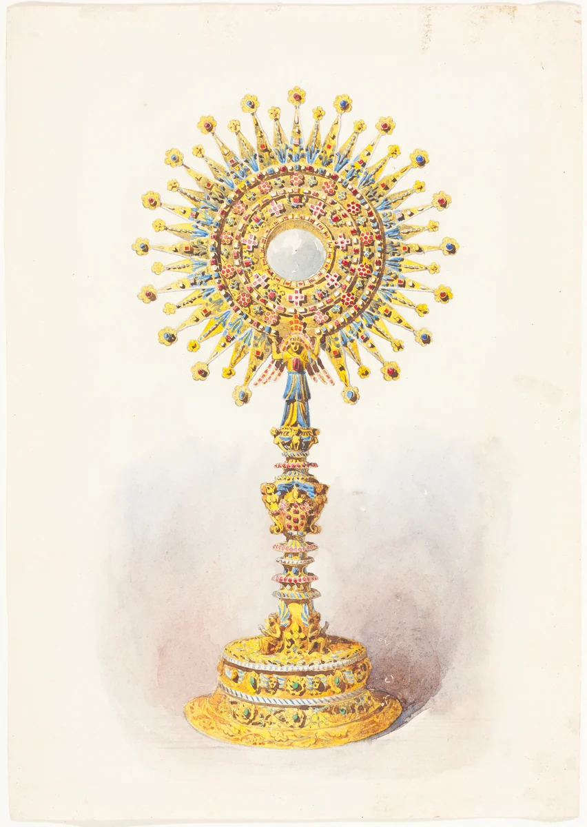 A Monstrance by British 19th Century, drawing, 1860