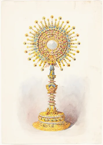 A Monstrance by British 19th Century, drawing, 1860