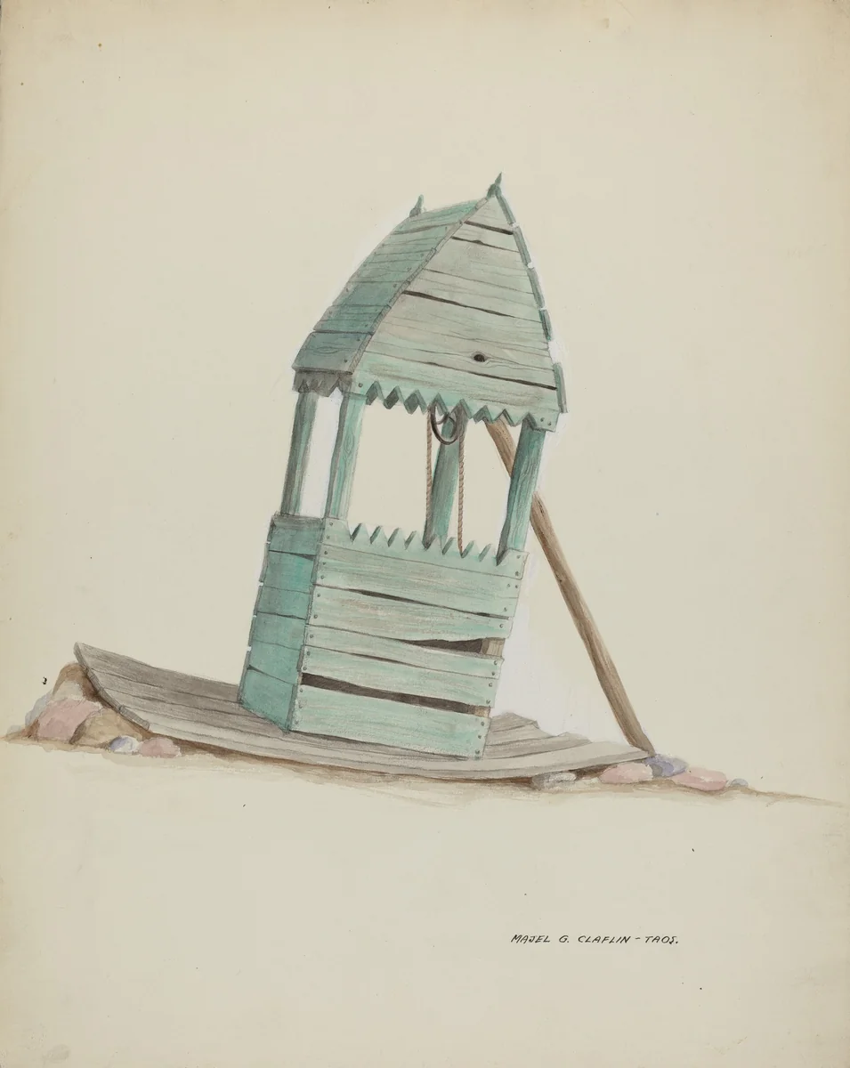 Well Head by Majel G. Claflin, index of american design, 1937
