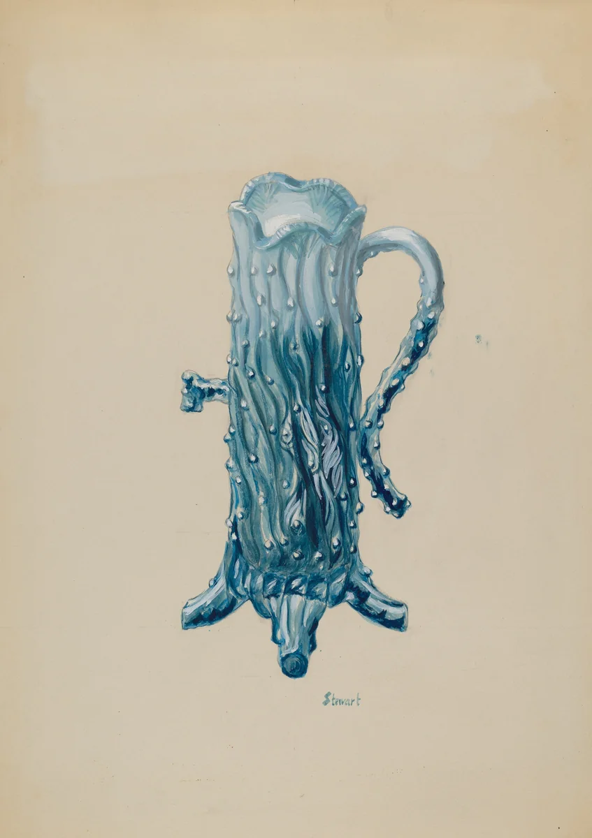 Ornamental Pitcher by Robert Stewart, index of american design, 1936