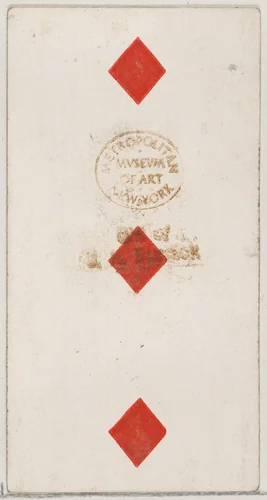 Three Diamonds, from the Playing Cards series (N84) to promote Turkish Cross-Cut Cigarettes for W. Duke, Sons and Co. by W. Duke, Sons & Co., print, 1888