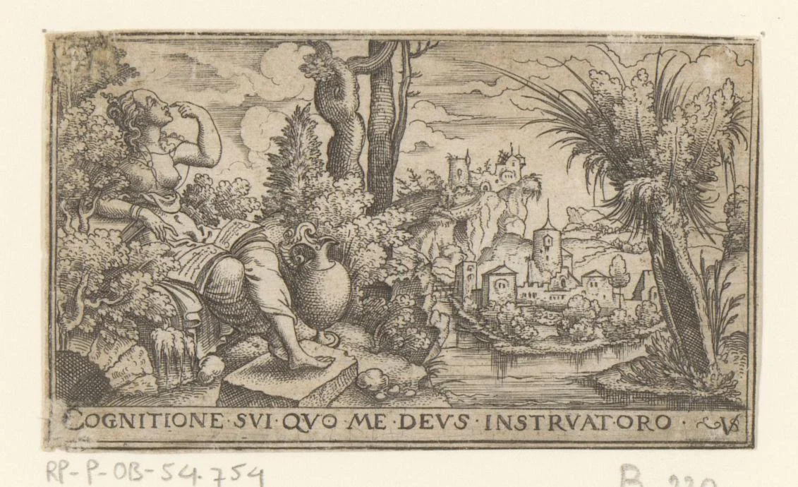 Zelfkennis by Unknown, print, 1524-1562