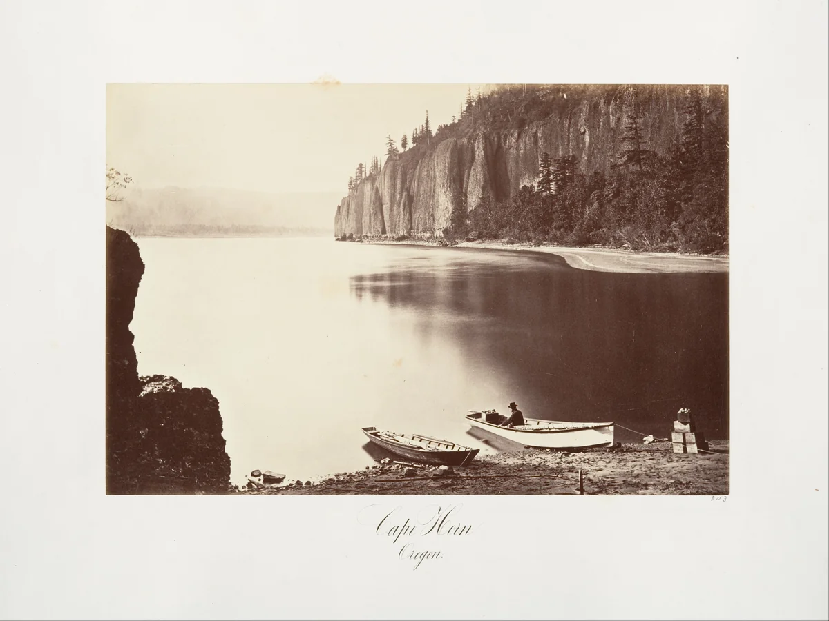 Cape Horn, Oregon by Carleton E. Watkins, photograph, 1867
