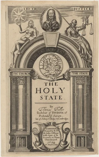 Title page to Thomas Fuller, Holy State by William Marshall, print, 1569-1677