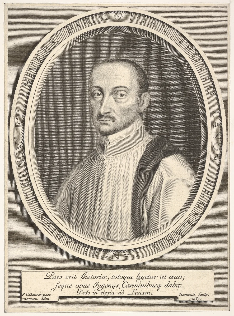 Jean Fronteau by Robert Nanteuil, print, 1663