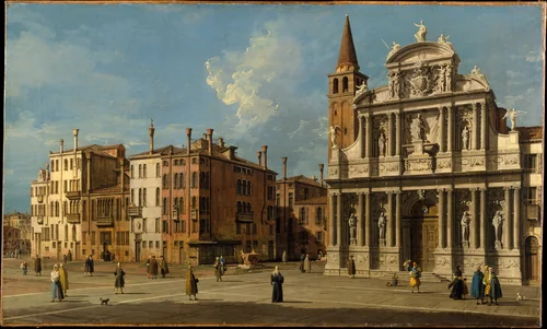 Campo Santa Maria Zobenigo, Venice by Canaletto, painting, 1730-1739