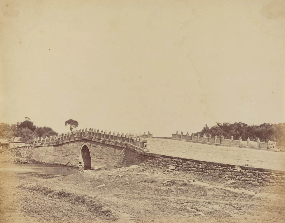 Bridge of Palichian Near Pekin, the Scene of the Fight with Imperial Chinese Troops, September 21, 1860 by Felice Beato, photograph, 1860