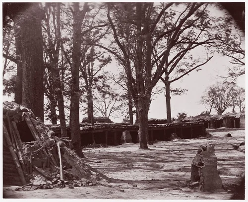 [Interior of Fort Stedman, in Front of Petersburg, Virginia] by Timothy O'Sullivan, photograph, 1865