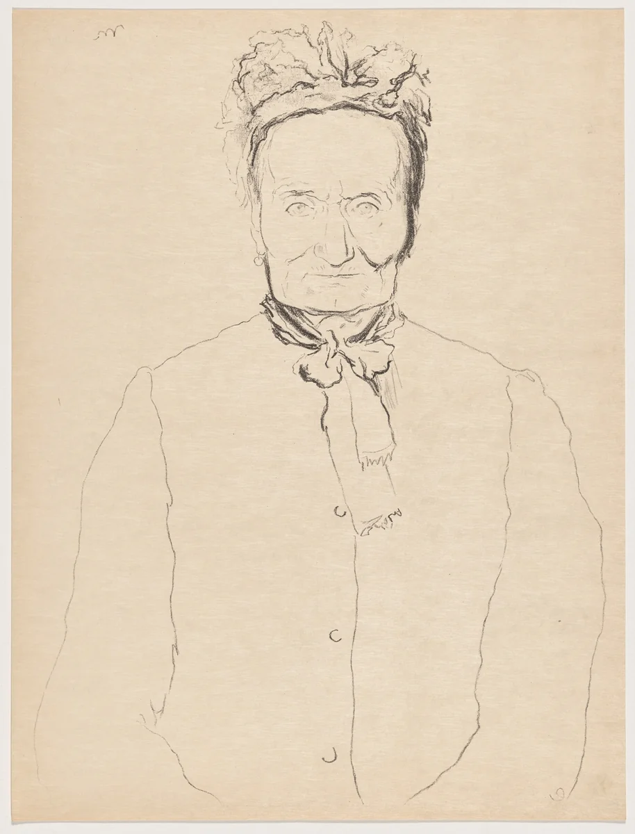 La vieille (Old Woman) by Eugène Martel, print, 1895