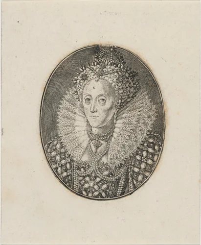 Elizabeth, Queen of England by Simon van de Passe, print, 1595-1647
