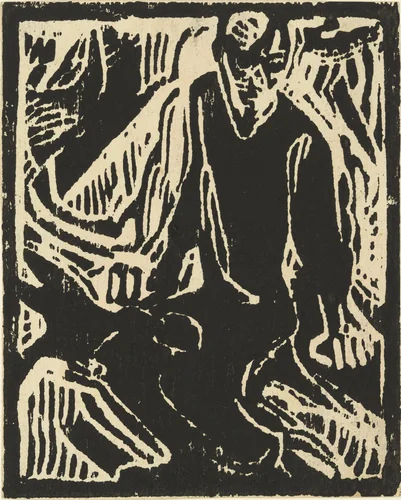 Elijah in the Wilderness (Elias in der Wüste) by Christian Rohlfs, print, 1912
