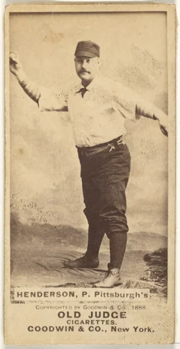 James "Hardie" Harding Henderson, Pitcher, Pittsburgh, from the Old Judge series (N172) for Old Judge Cigarettes by Goodwin & Company, photograph, 1888