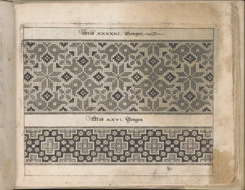 Schön Neues Modelbuch (Page 13 recto) by Johann Sibmacher, book, 1597