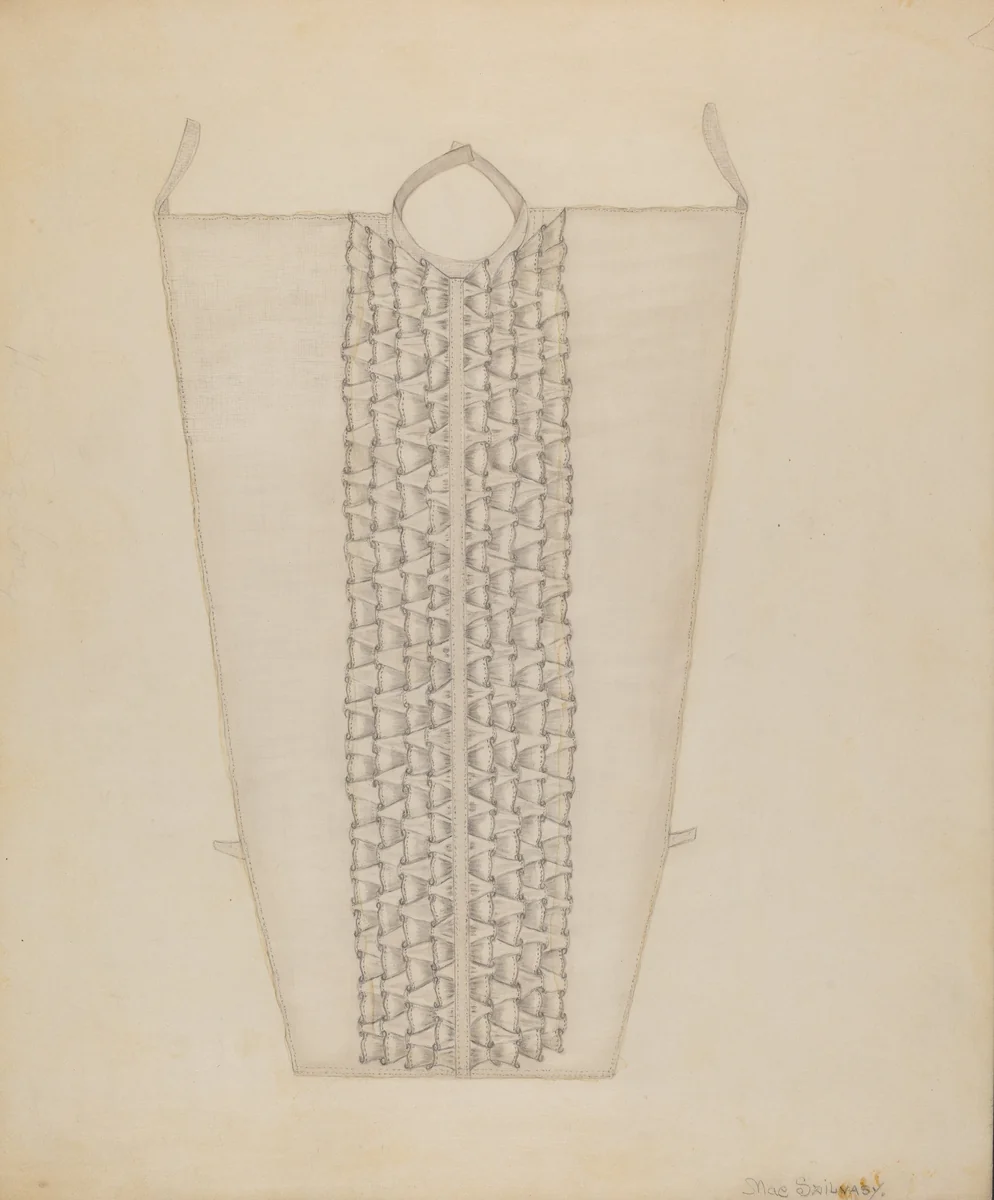 Shirt Front by Mae Szilvasy, index of american design, 1935-1942