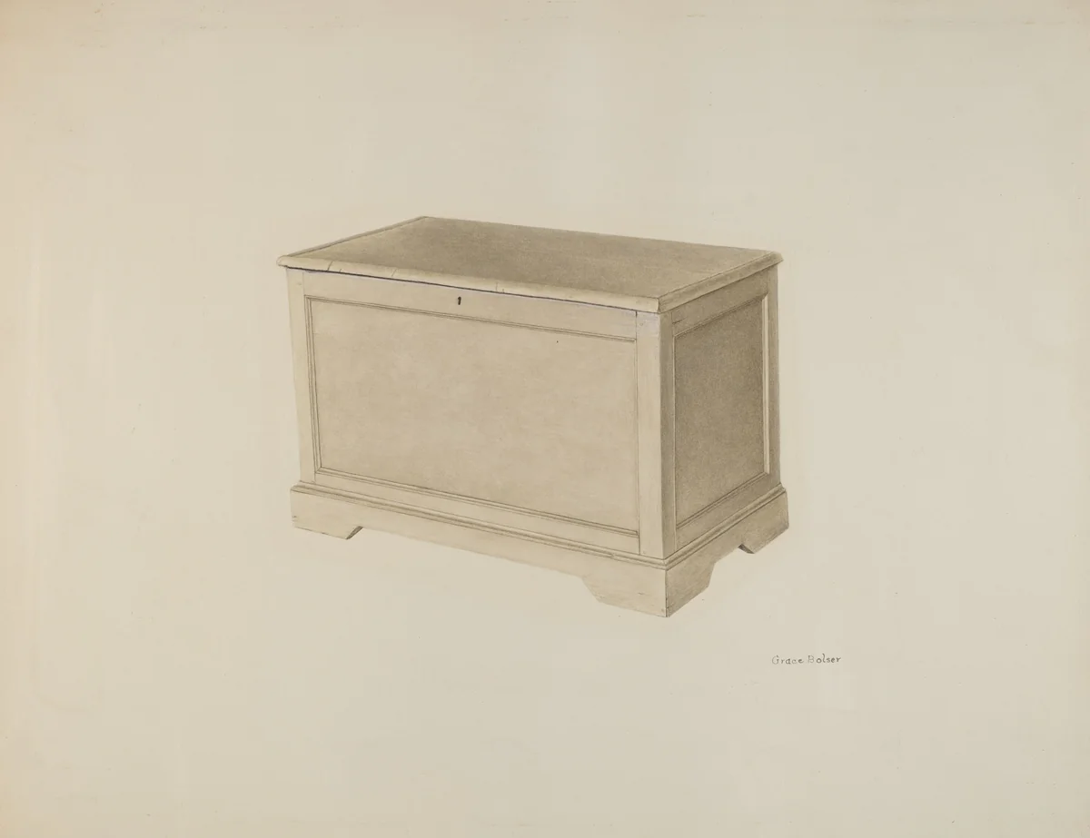Chest by Grace Bolser, index of american design, 1939