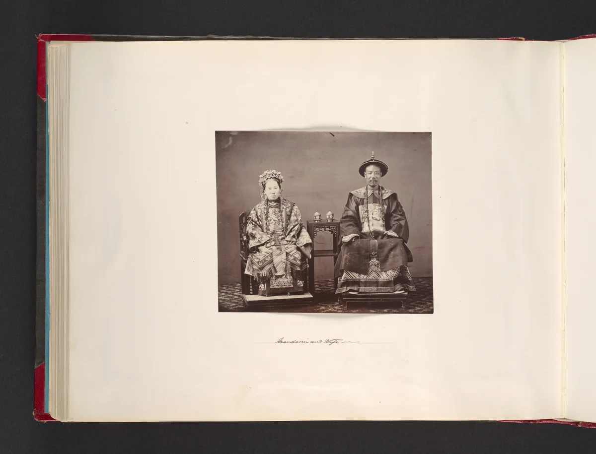 Mandarin and Wife by John Thomson, photograph, 1865