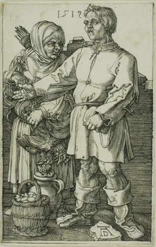 The Peasant and His Wife at Market by Albrecht Dürer, print, 1519