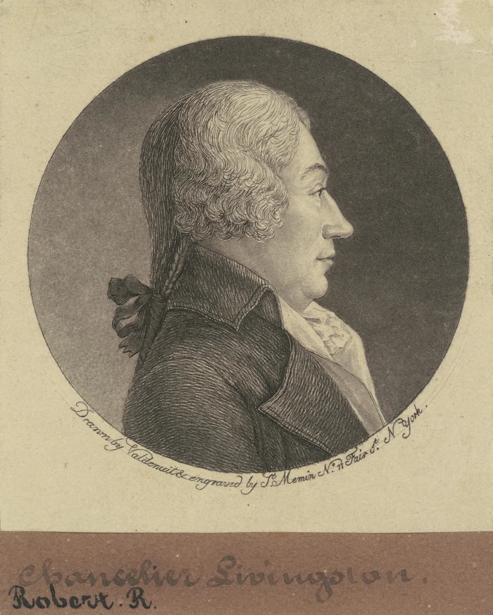 Robert R. Livingston by Charles B. J. Févret de Saint-Mémin, print, 1796