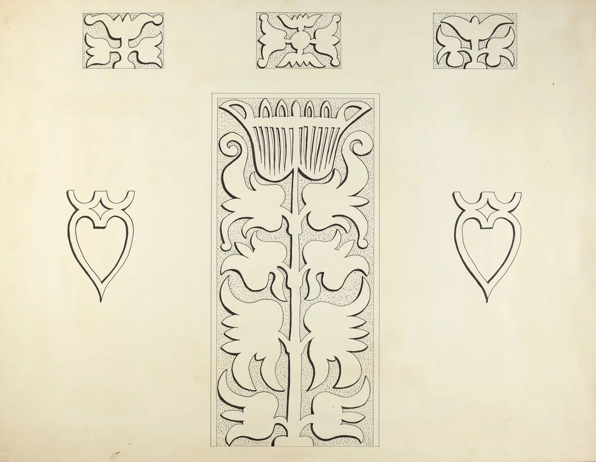 Hartford Cupboard (Detail) by Martin Partyka, index of american design, 1936