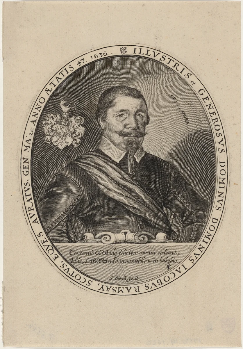 Sir James Ramsay by Sebastian Furck, print, 1636